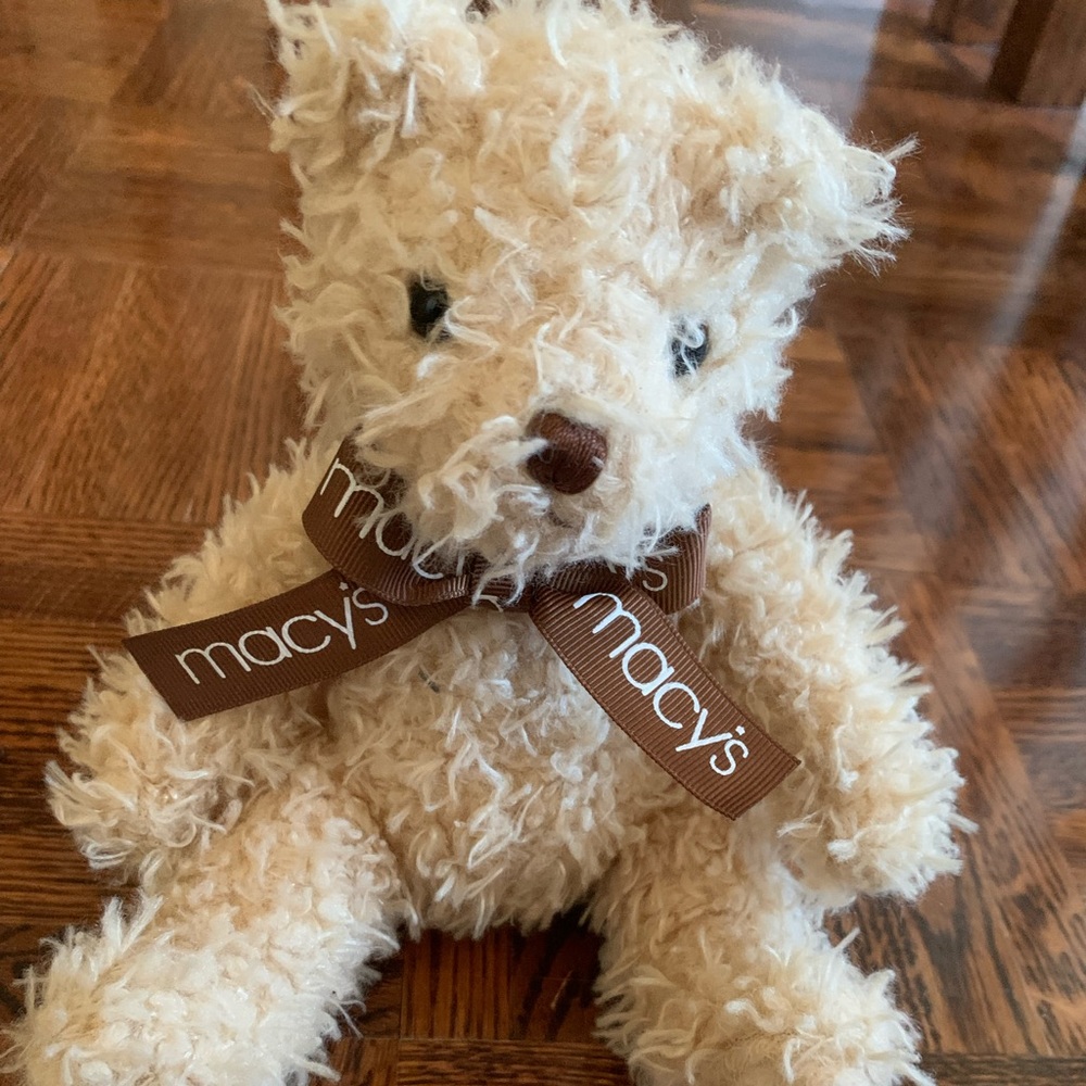 beige macy’s teddy bear